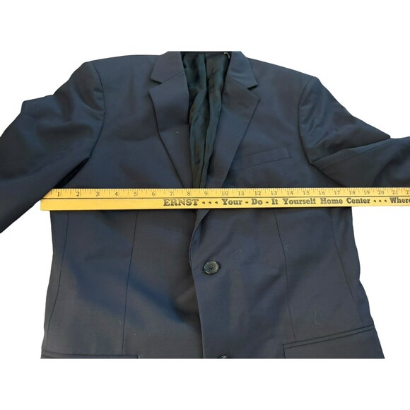 Theory Wool Blend Blazer Suit Two Button Vented Lined Navy Blue Women Size 38 R - Picture 6 of 10